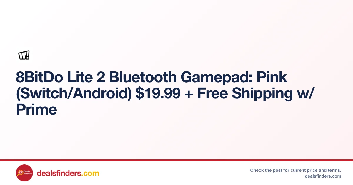 8BitDo Lite 2 Bluetooth Gamepad Only $19.xx Shipped Free at Woot