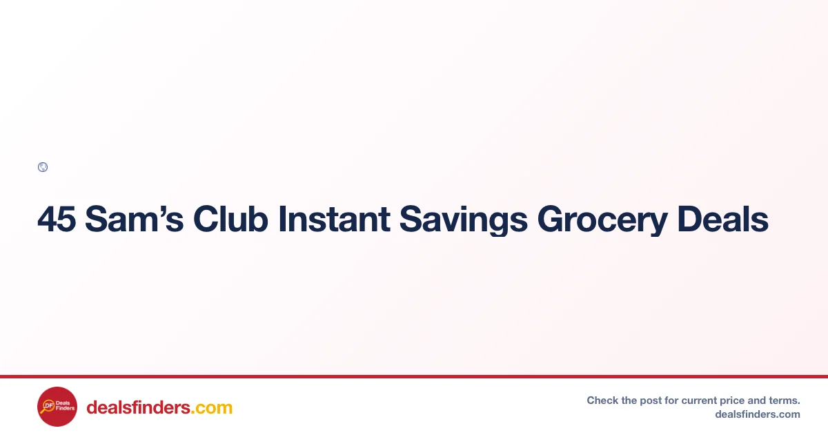 Sam’s Club Grocery Deals at Goto