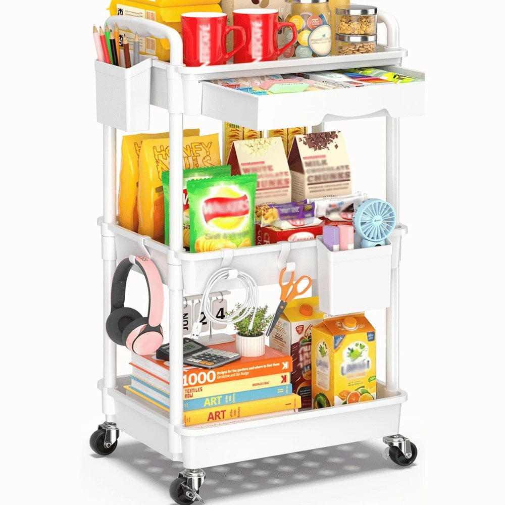 3 Tier Rolling Cart Deal: Save $14.xx at Amazon Limited Time