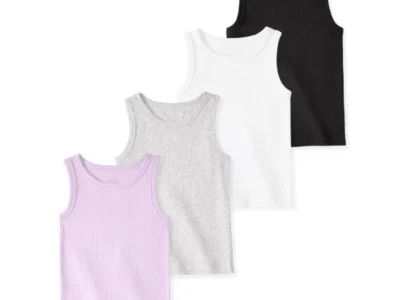 Baby Girl Cotton Tank Top 4-Pack Save $10.69 at Walmart
