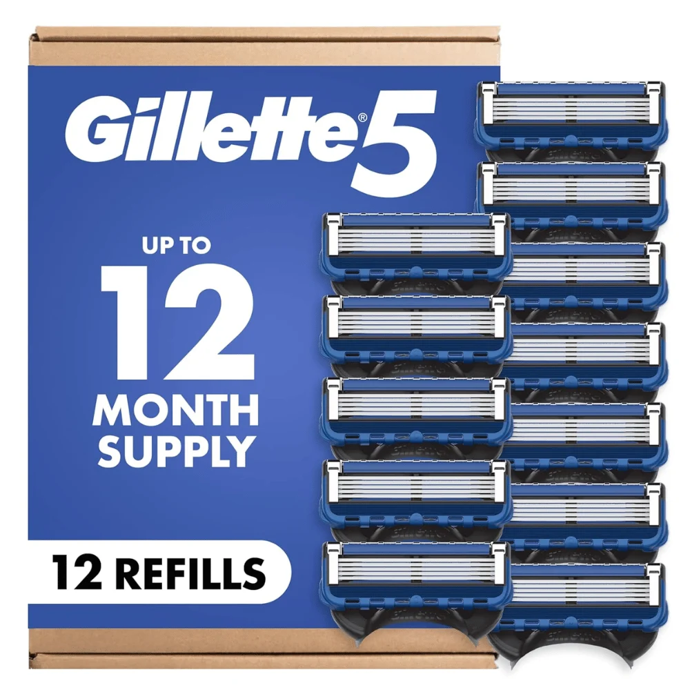 Gillette 5 Men’s Razor Blade Refills Deal: Save $11.xx at Amazon