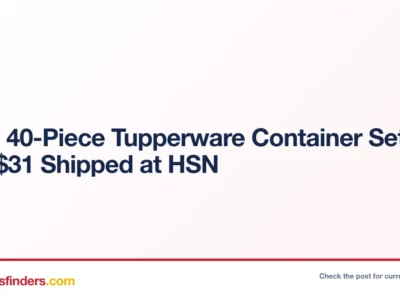 40-Piece Tupperware Container Set Just $31 Shipped at HSN