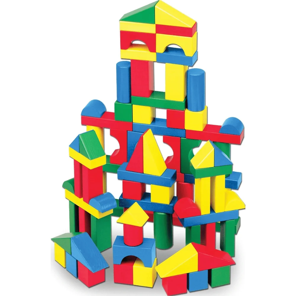 Melissa & Doug 100 Wooden Blocks Deal: Save $15.xx at Amazon