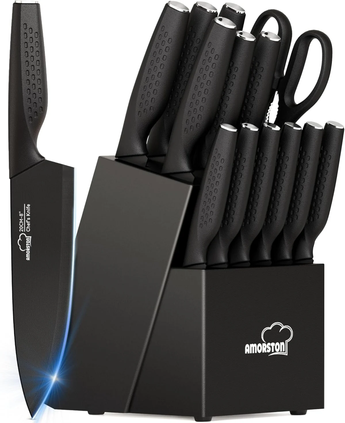 15‑Piece Amorston Kitchen Knife Set Only $30.xx (Reg. $50) at Amazon