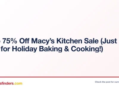 Macy’s Kitchen Sale Up to 75% Off – Holiday Baking Deals