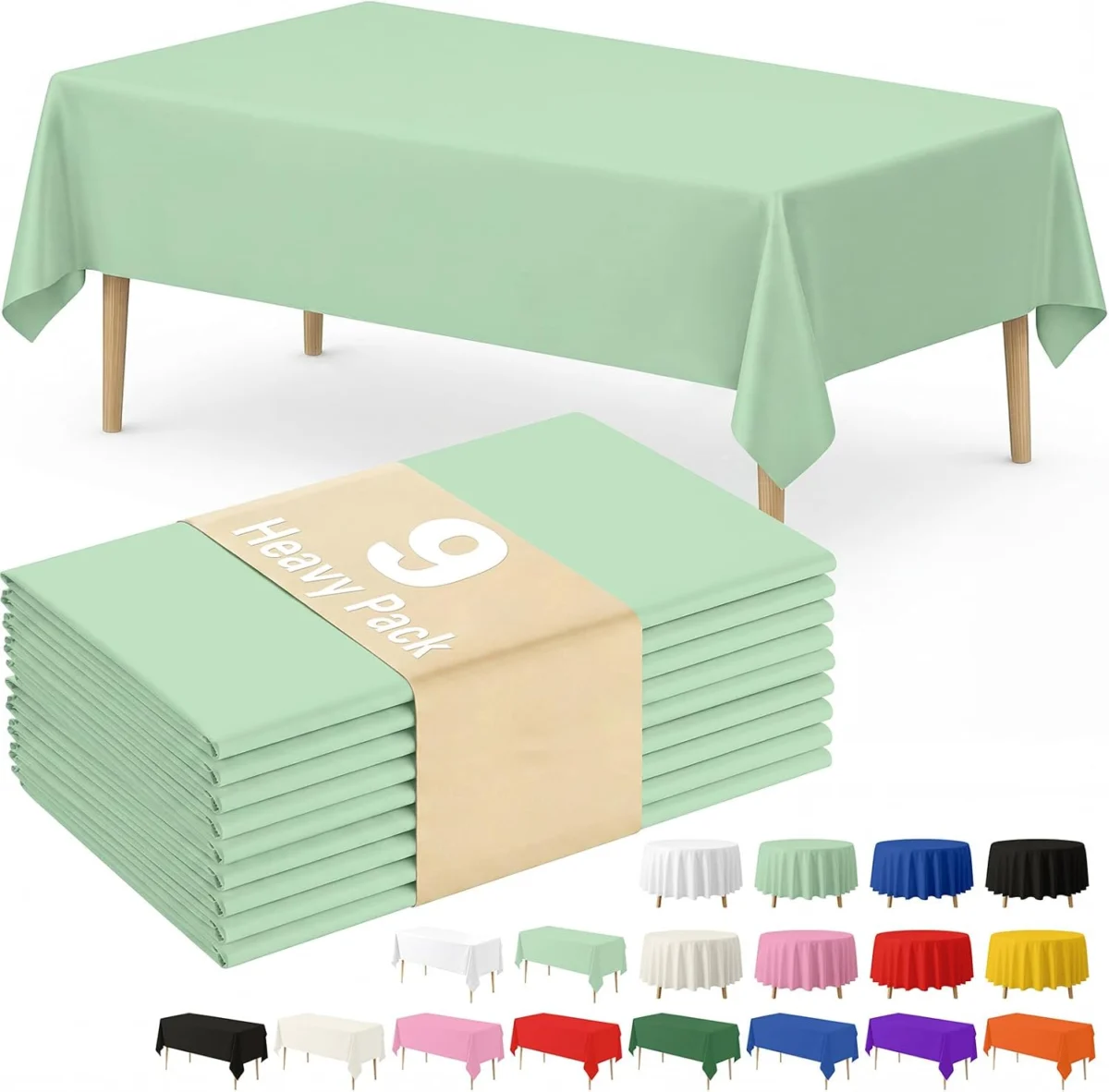 Fixwal 9 Pack Disposable Tablecloth Deal