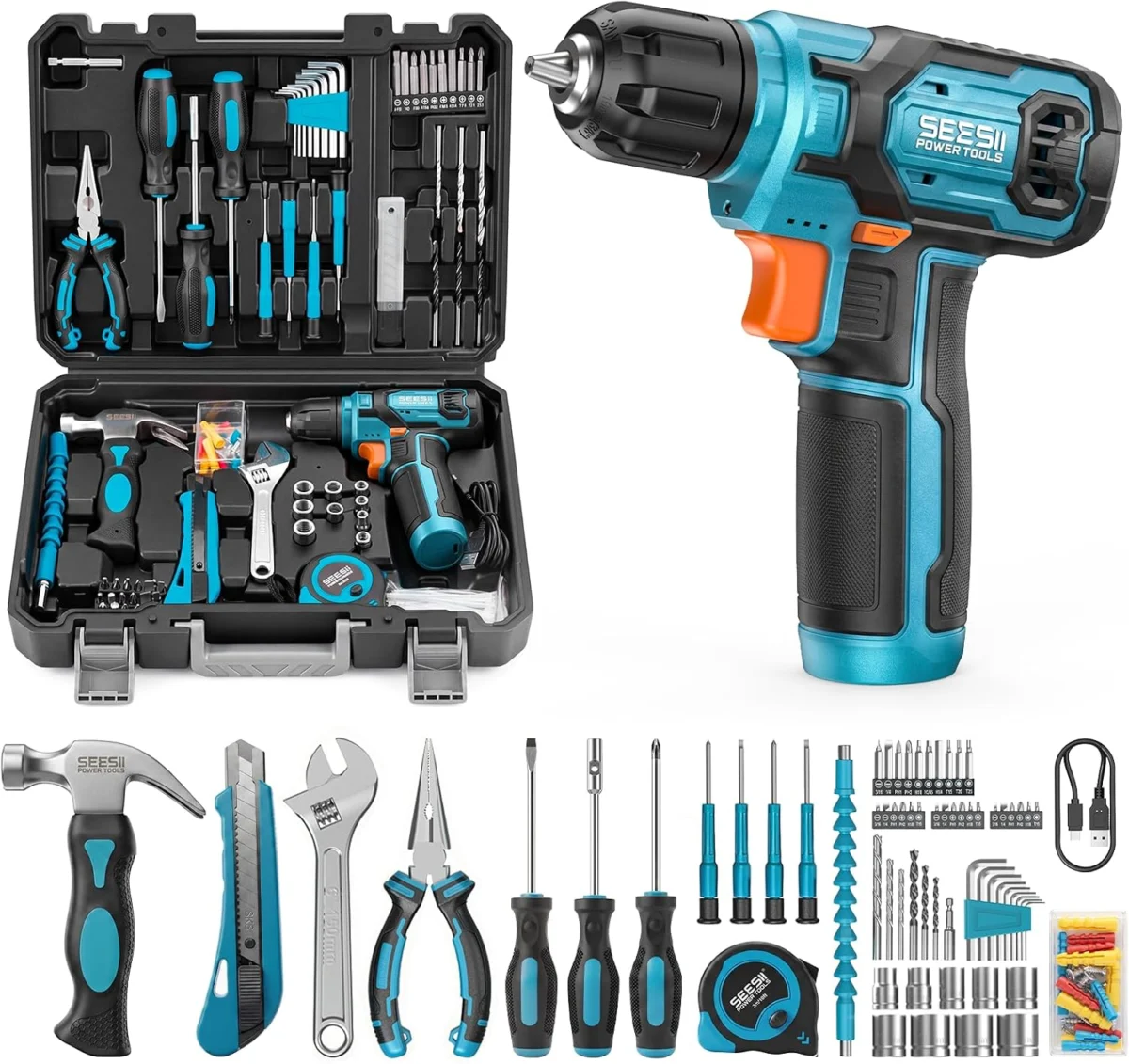 Seesii Cordless Drill Only $30.xx (Reg. $60) at Amazon