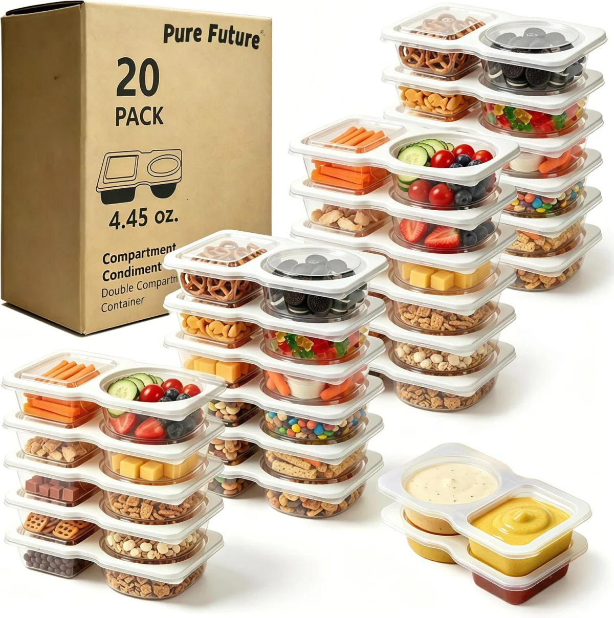 20-Pack Snack Containers Deal