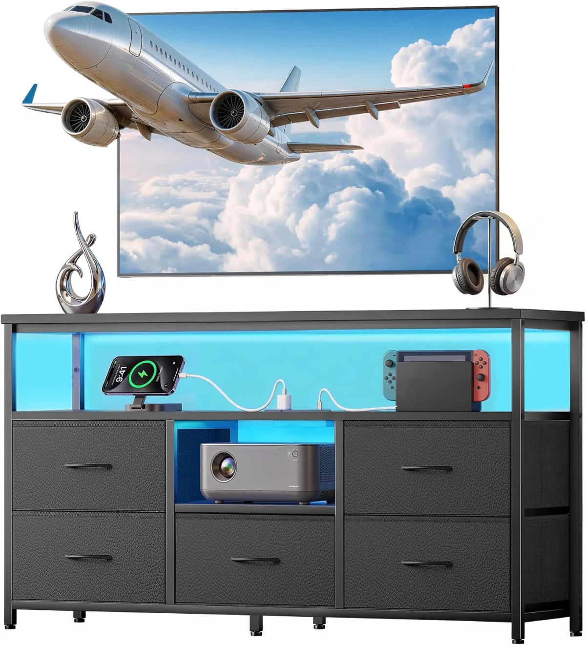 5-Drawers TV Stand Only $56.xx (Reg. $80) at Amazon