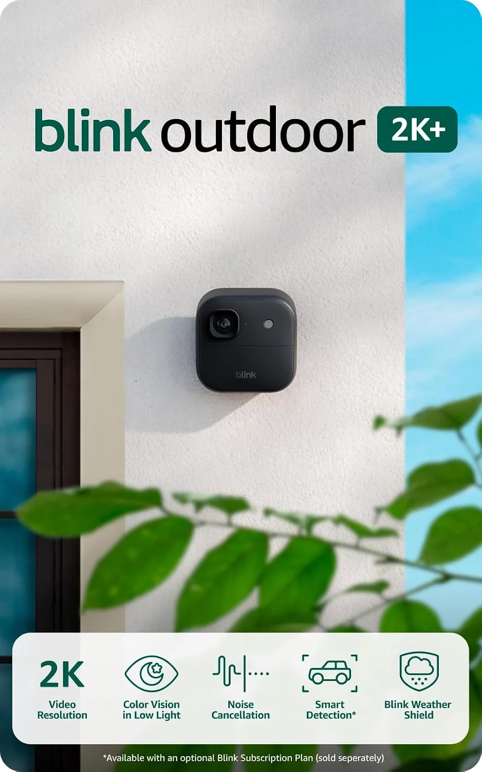 Blink Outdoor 2K+ Smart Camera Only $34.xx (Reg. $90) at Amazon