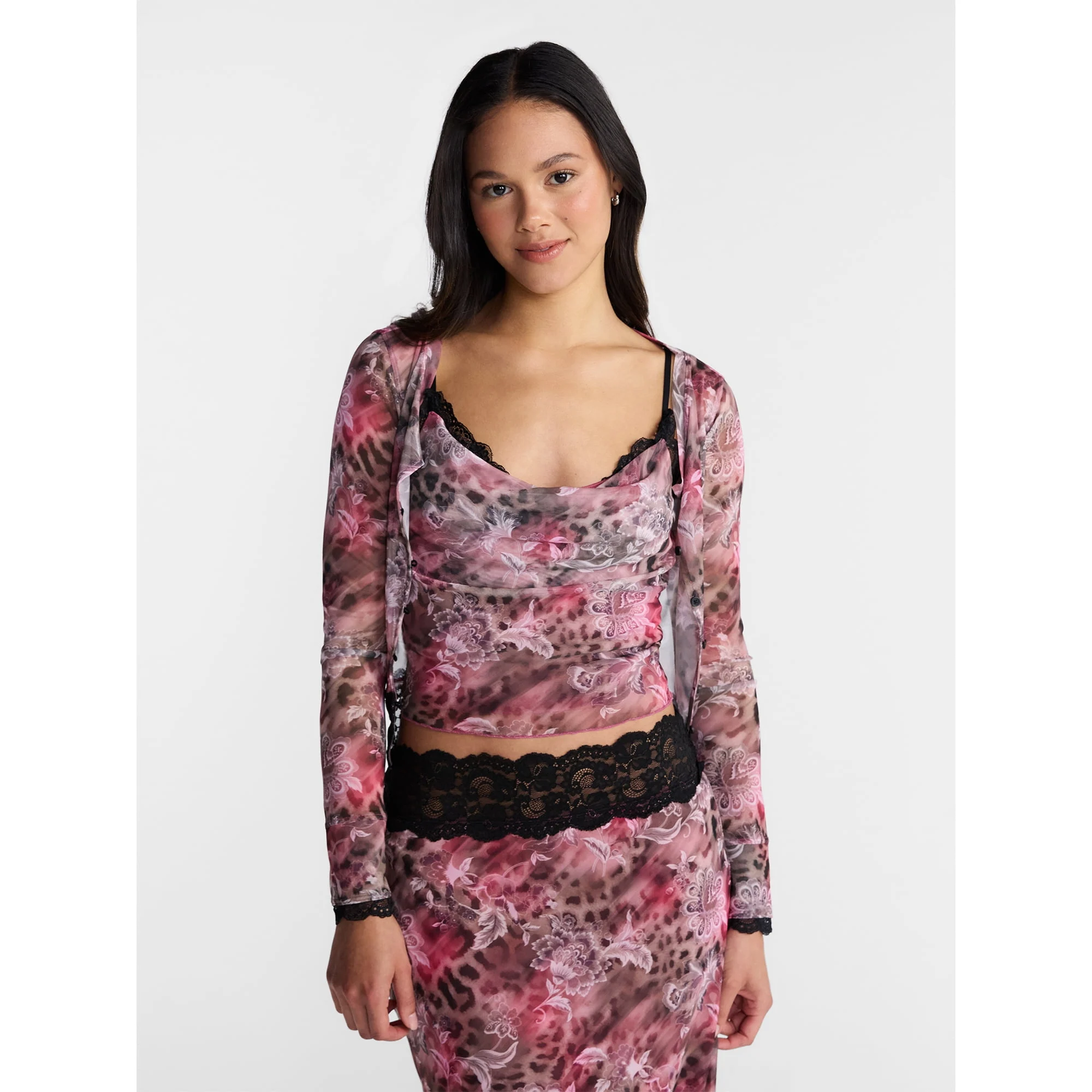 No Boundaries Lace Trim Cardigan Only $3.63 at Walmart