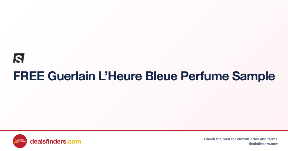 Guerlain L’Heure Bleue Perfume Sample Free at Journey