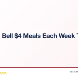 Taco Bell Meals Just $4 at Tacobell