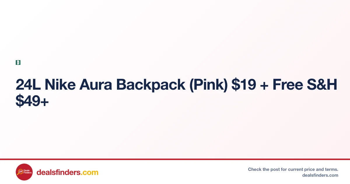 Nike Aura 24L Backpack Only $19 at Dick’s Sporting Goods