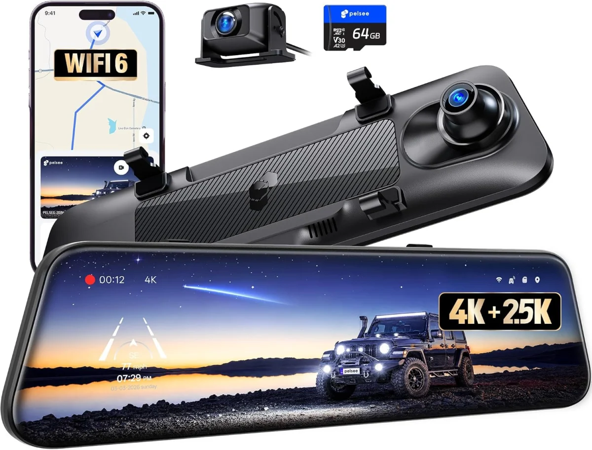 Pelsee S12 4K Dash Cam Only $139.xx (Reg. $170) at Amazon