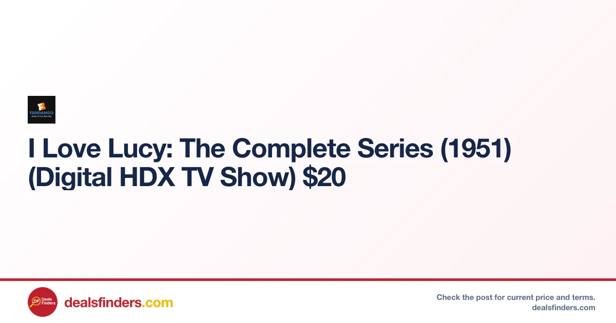 I Love Lucy: The Complete Series Only $20 at Athome