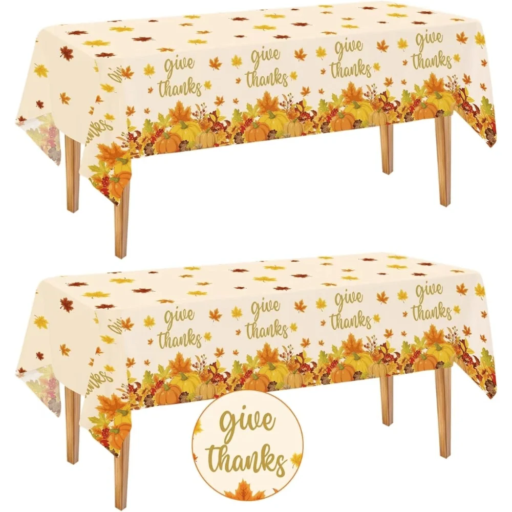 2 Pack Thanksgiving Tablecloth Deal at Amazon: Save $5.xx