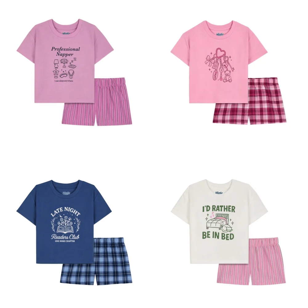 Girls’ Graphic Tee Pajama Set Deal: Save $8.69 at Walmart