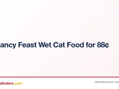 Get Fancy Feast Wet Cat Food for 88¢