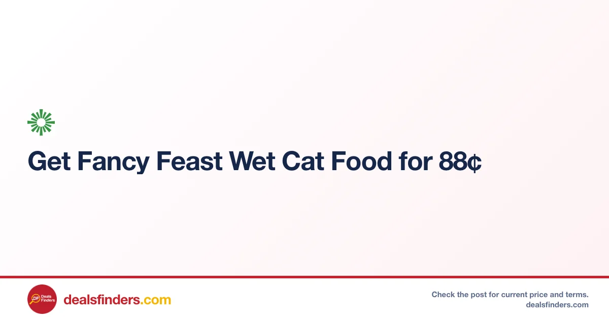 Fancy Feast Wet Cat Food Only $0.88 at Lowesfoods