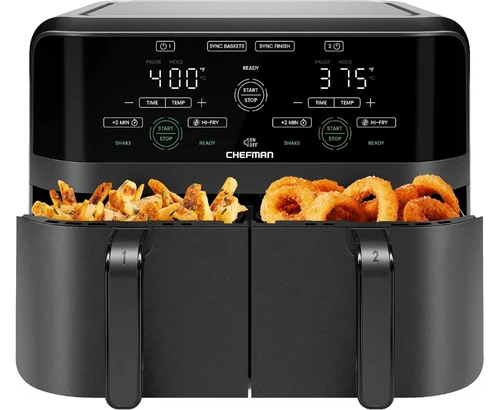 Chefman Dual Basket 6-Qt 1700W Air Fryer for $69.xx (Reg $120)