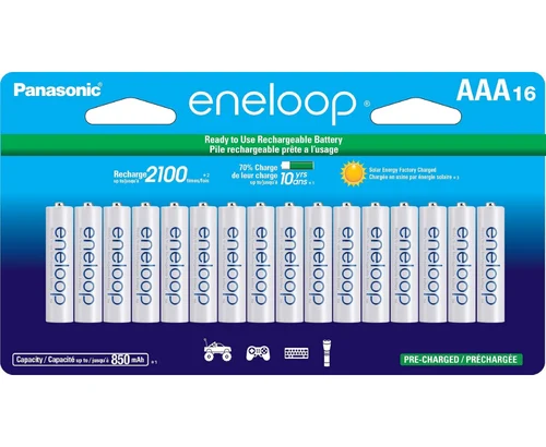 16-Ct AAA Rechargeable Batteries for $28.xx (Reg $46)