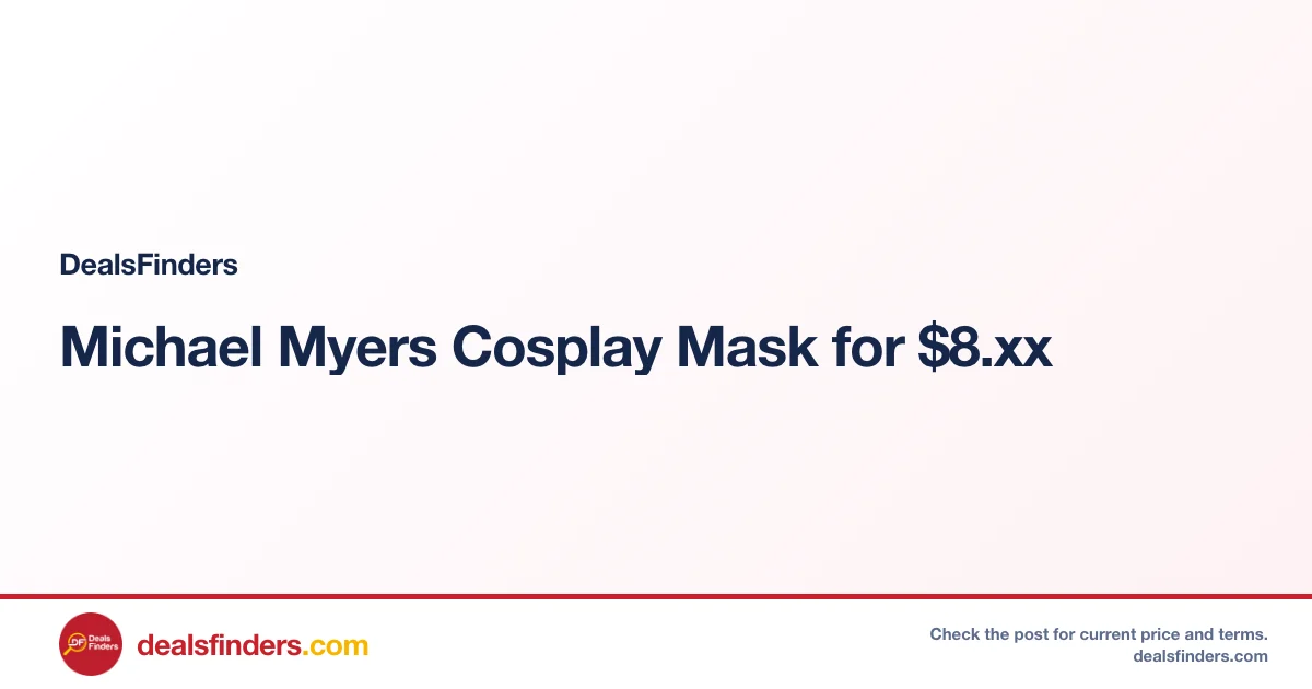 Michael Myers Cosplay Mask for $8.xx