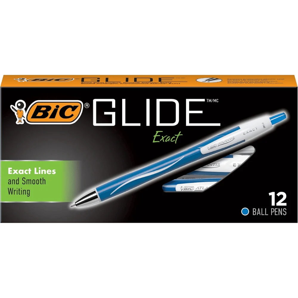 BIC Glide Retractable Ballpoint Pens 12ct Deal at Amazon