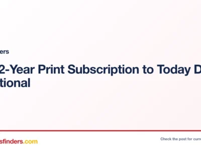 Free 2-Year Print Subscription to Today Daily Devotional