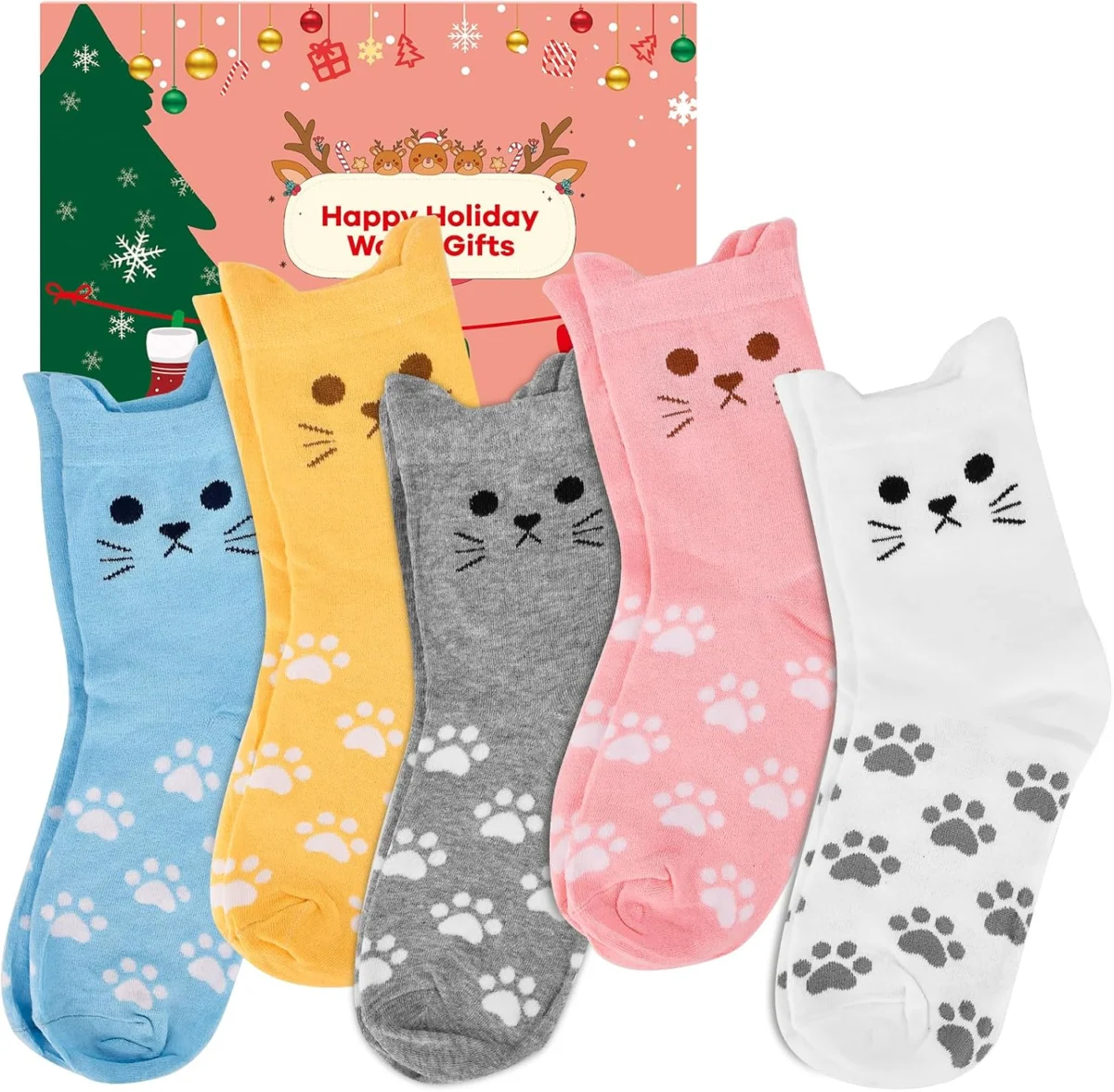 Cute Cat Animal Socks Only $9.xx at Amazon