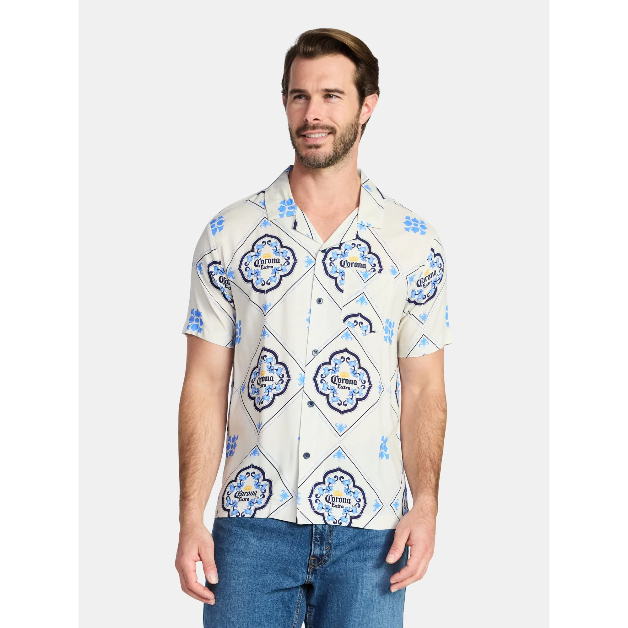 Corona Men’s Graphic Button-Up Shirt Only $3.90 at Walmart