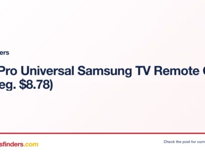 UltraPro Universal Samsung TV Remote Only $4 (Reg. $8.78)