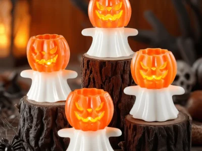 Homemory Real Wax Pumpkin Ghost Lamp Deal: Save 56% at Amazon