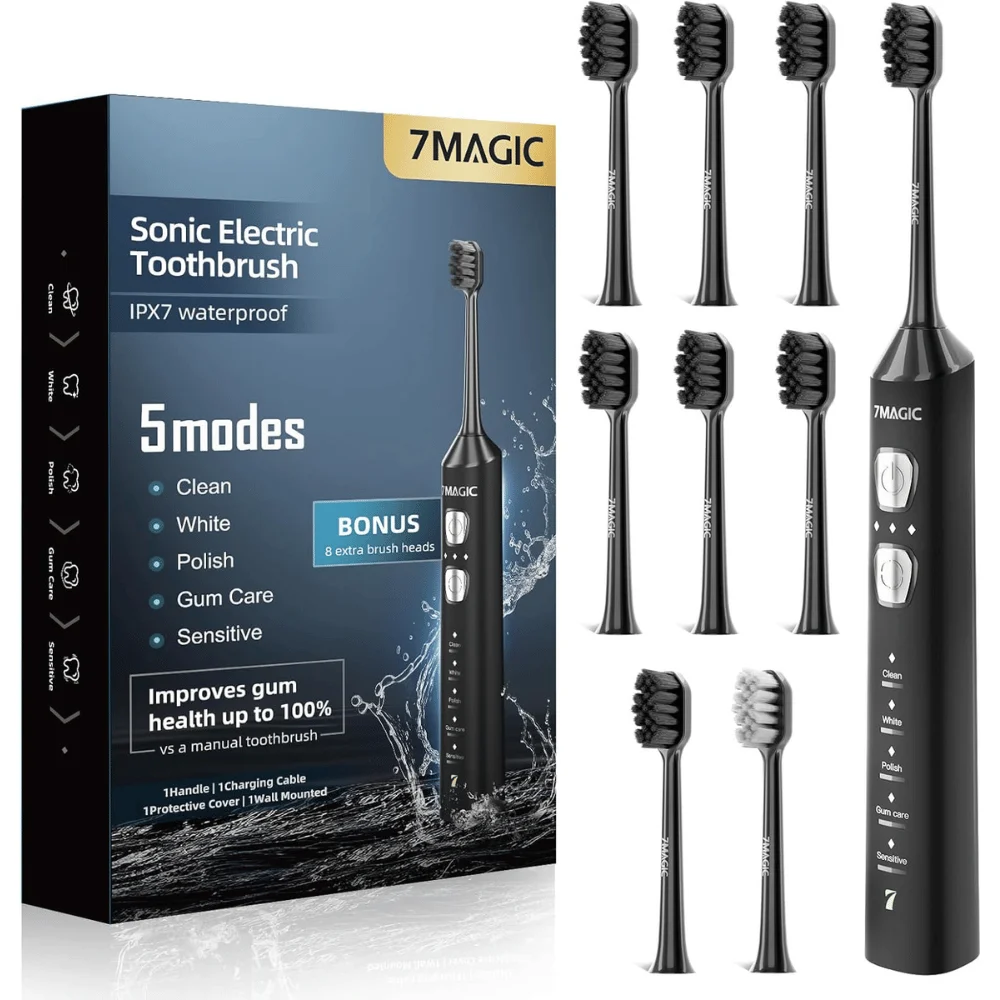 7MAGIC Sonic Toothbrush Deal: Save $14.xx at Amazon