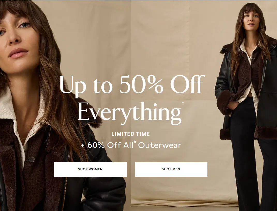 Banana Republic Sale: Up to 50% Off Everything and More