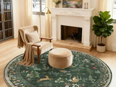 Washable Round Rug 4ft Only $35.xx (Reg. $42) at Amazon