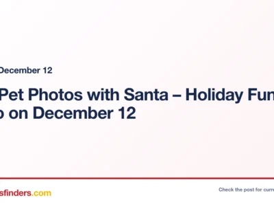 Free Pet Photos with Santa – Holiday Fun at Petco on December 12