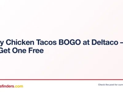 Crispy Chicken Tacos BOGO at Deltaco – Buy One Get One Free