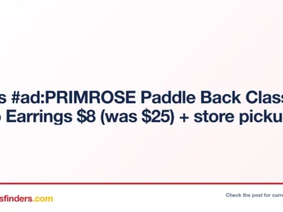 Primrose Paddle Back Classic Hoop Earrings Only $8 (Reg. $25)