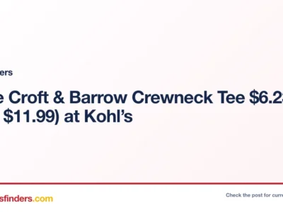 Petite Croft & Barrow Crewneck Tee $6.23 (Reg. $11.99) at Kohl’s