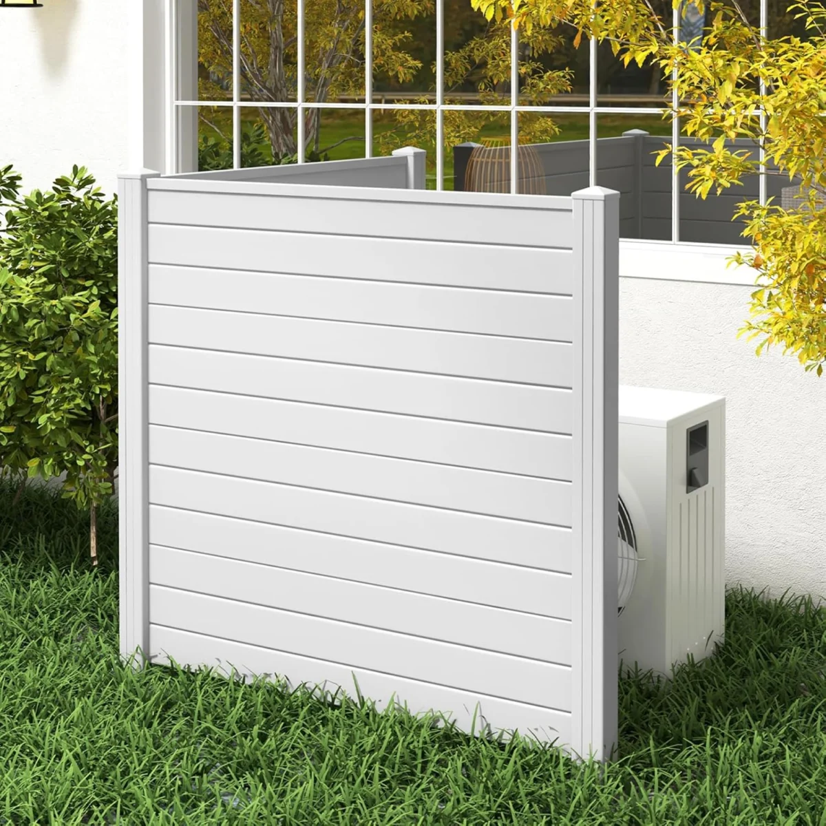 GIANTEX 48”H x 48”W 2-Panel Air Conditioner Fence Privacy Screen