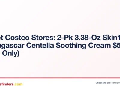 Select Costco Stores: 2-Pk 3.38-Oz Skin1004 Madagascar Centella Soothing Cream $5 (In-Store Only)