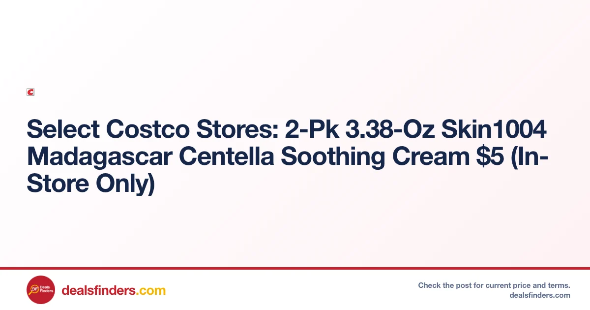 Skin1004 Madagascar Centella Soothing Cream Only $5 (Limited)