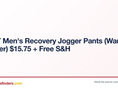 VRST Men’s Recovery Jogger Pants (Warm Pewter) $15.75 + Free S&H