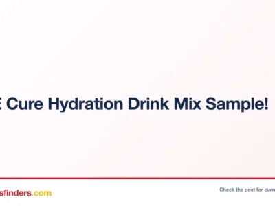 FREE Cure Hydration Drink Mix Sample!