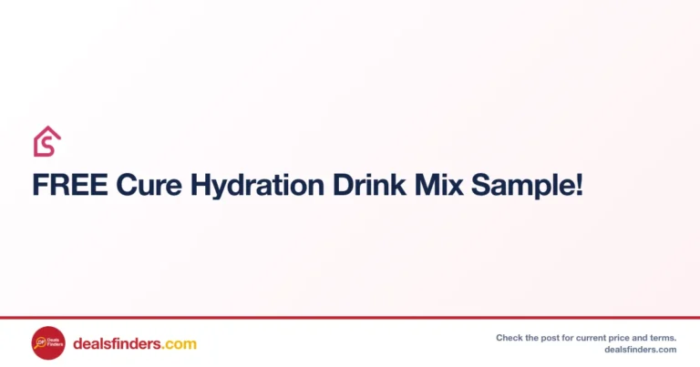 Cure Hydration Drink Mix Sample Free – Limited Offer at Sendmeasample