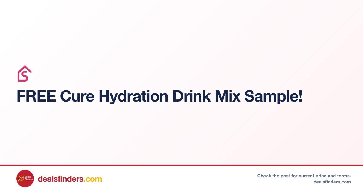 Cure Hydration Drink Mix Sample Free – Limited Offer at Sendmeasample