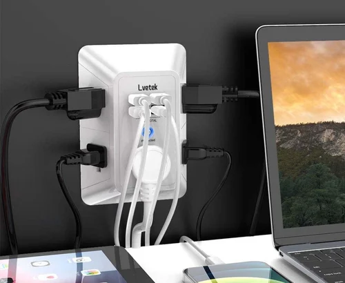 Surge Protector Wall Charger for $8.xx