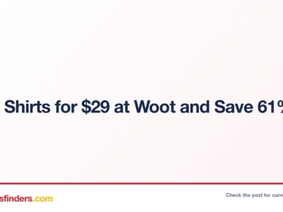 Get 5 Shirts for $29.xx at Woot and Save 61%