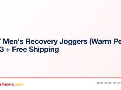 VRST Men’s Recovery Joggers (Warm Pewter) $15.73 + Free Shipping